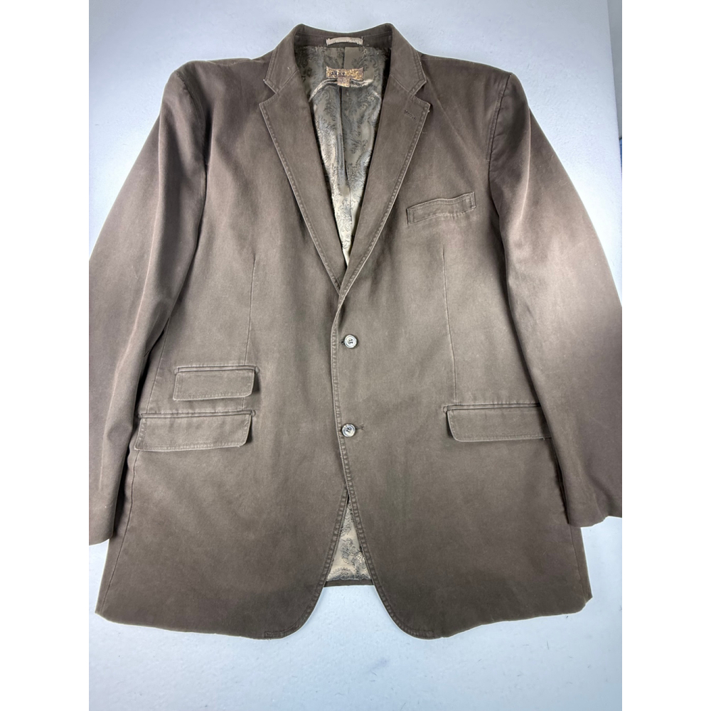 Men’s Blue from O’Loughlin Cotton Blend Blazer Brown 3XLT